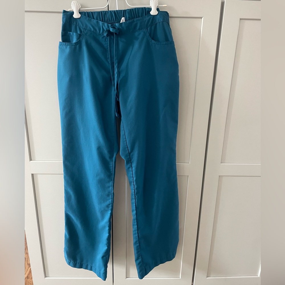 Caribbean blue scrub pants